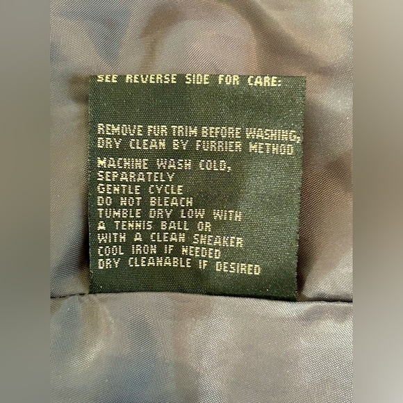 1 Madison Limited Collection Charcoal Gray Coat Fox Fur Trimmed Hood Size Large - Picture 6 of 10